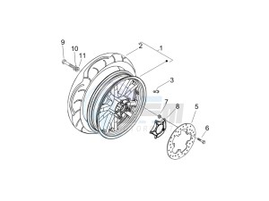 Beverly 250 (USA) USA drawing Rear Wheel