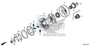 TRX420TE1F TRX420 Europe Direct - (ED) drawing STARTING CLUTCH