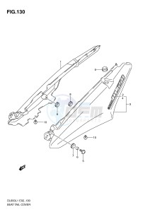 DL650 (E2) V-Strom drawing SEAT TAIL COVER