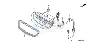 TRX420FPA9 Australia - (U) drawing TAILLIGHT