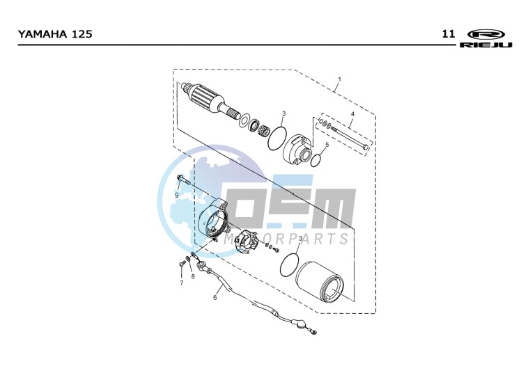 VALVES - DISTRIBUTION CHAIN  Yamaha 125 4t Euro 2