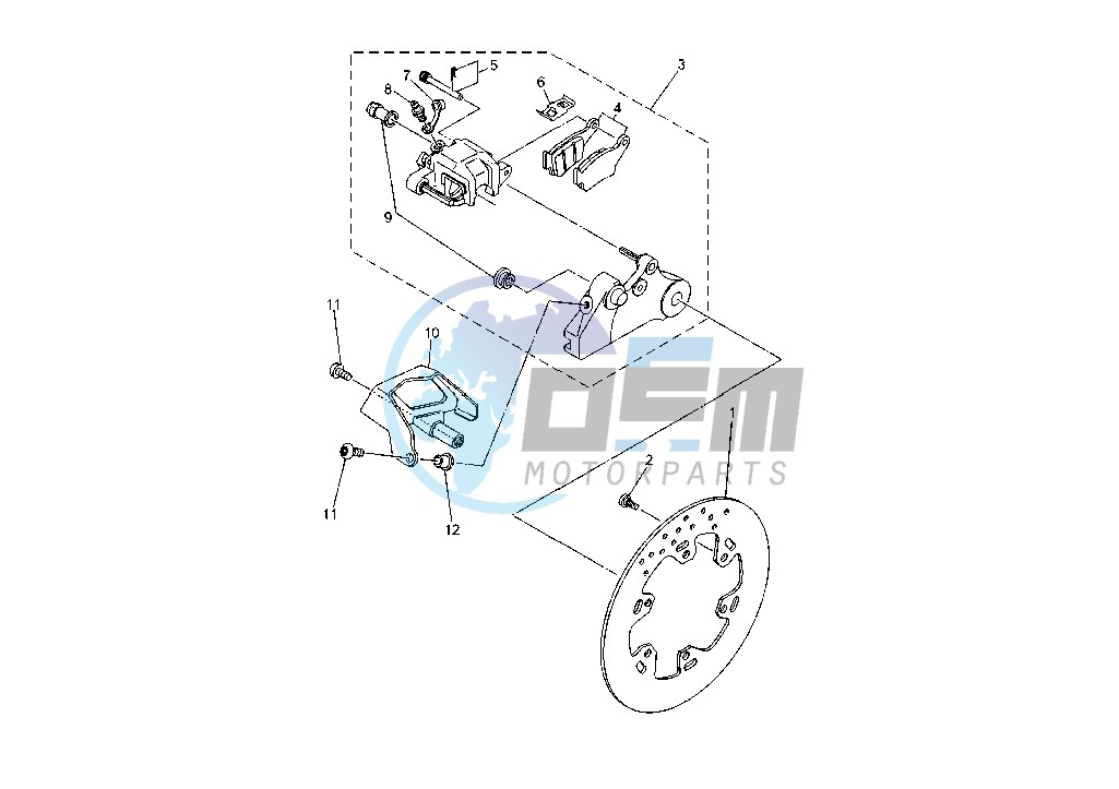 REAR BRAKE CALIPER