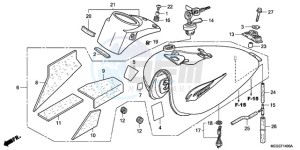 VT750C9 Australia - (U / MME) drawing FUEL TANK