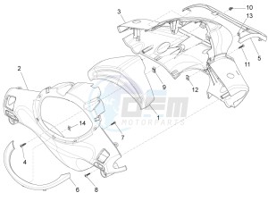 FLY 50 4T 2V 25-30Kmh 25-30Km/h drawing Handlebars coverages