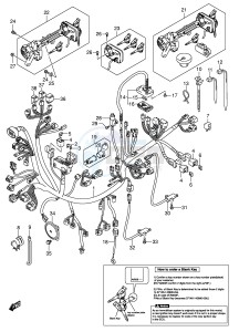 AN650 (E2) Burgman drawing WIRING HARNESS (AN650K5 IMOBI)