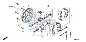 TRX250TMB drawing FRONT BRAKE PANEL