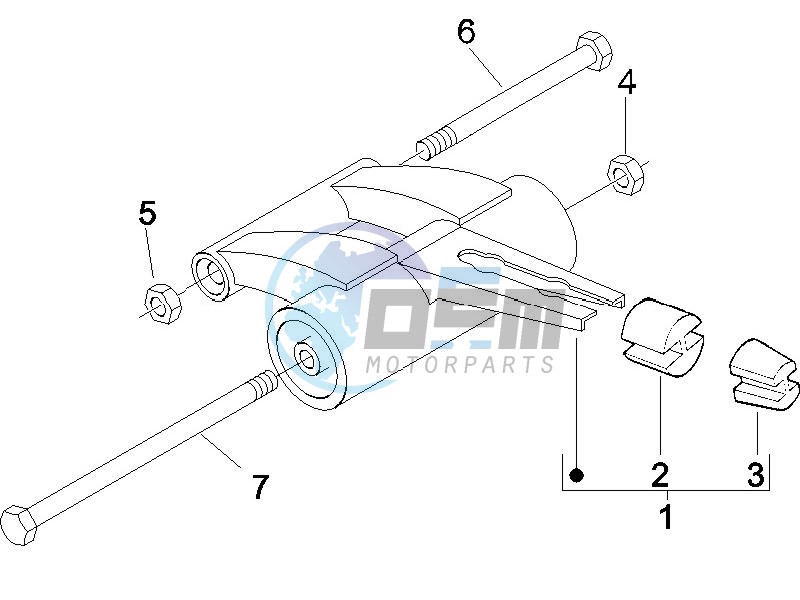 Swinging arm