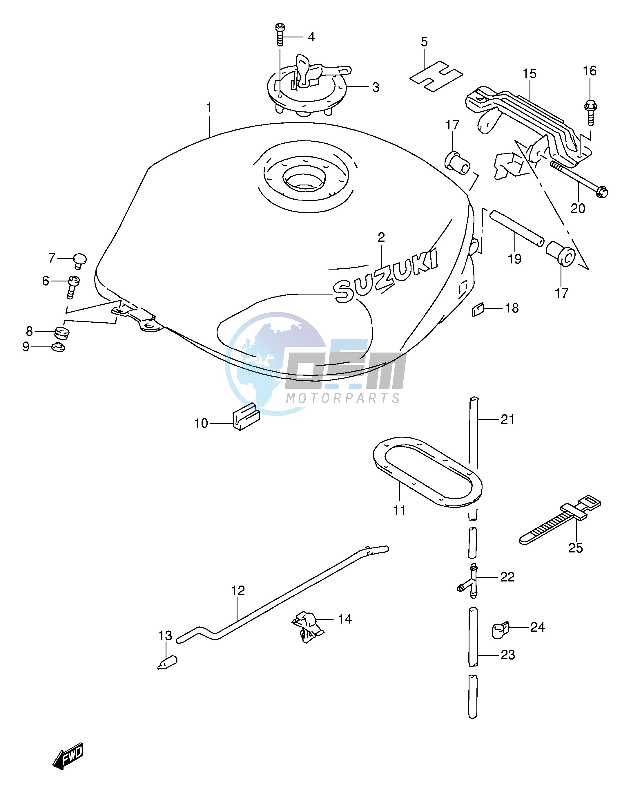 FUEL TANK (MODEL X)