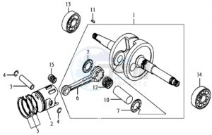 JET EURO X 50 drawing CRANKSHAFT / PISTON