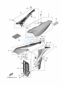 YZ65 (BR8M) drawing SIDE COVER