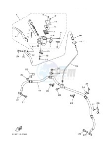 YFM700FWBD YFM70KPXG KODIAK 700 EPS (2SM3) drawing FRONT MASTER CYLINDER