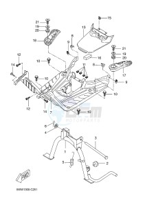 CW50N BOOSTER (2B7L 2B7M) drawing STAND & FOOTREST