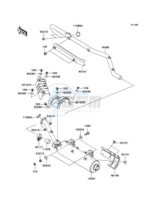 KVF750 4x4 KVF750A6F EU GB drawing Muffler(s)(-JKAVF750AAB601906)