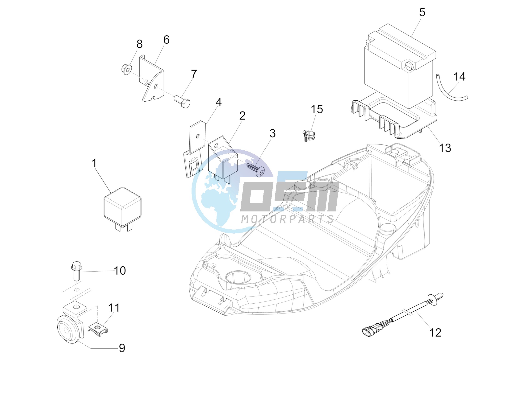 Remote control switches - Battery - Horn