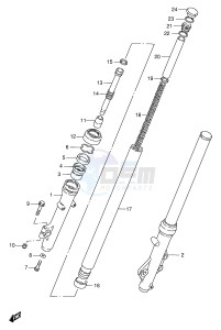 GN250 (E2) drawing FRONT DAMPER