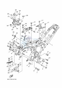 MT-07 MTN690-U (BHH1) drawing FRAME