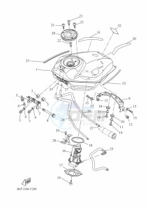 TRACER 7 35KW MTT690-U (B5T2) drawing FUEL TANK