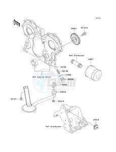 KAF 950 D [MULE 3010 DIESEL 4X4] (D8F) D8F drawing OIL PUMP_OIL FILTER