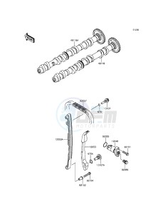 Z800 ZR800AFF FR GB XX (EU ME A(FRICA) drawing Camshaft(s)/Tensioner