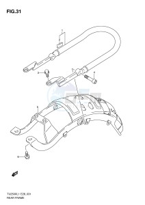 TU250X (E28) drawing REAR FRAME