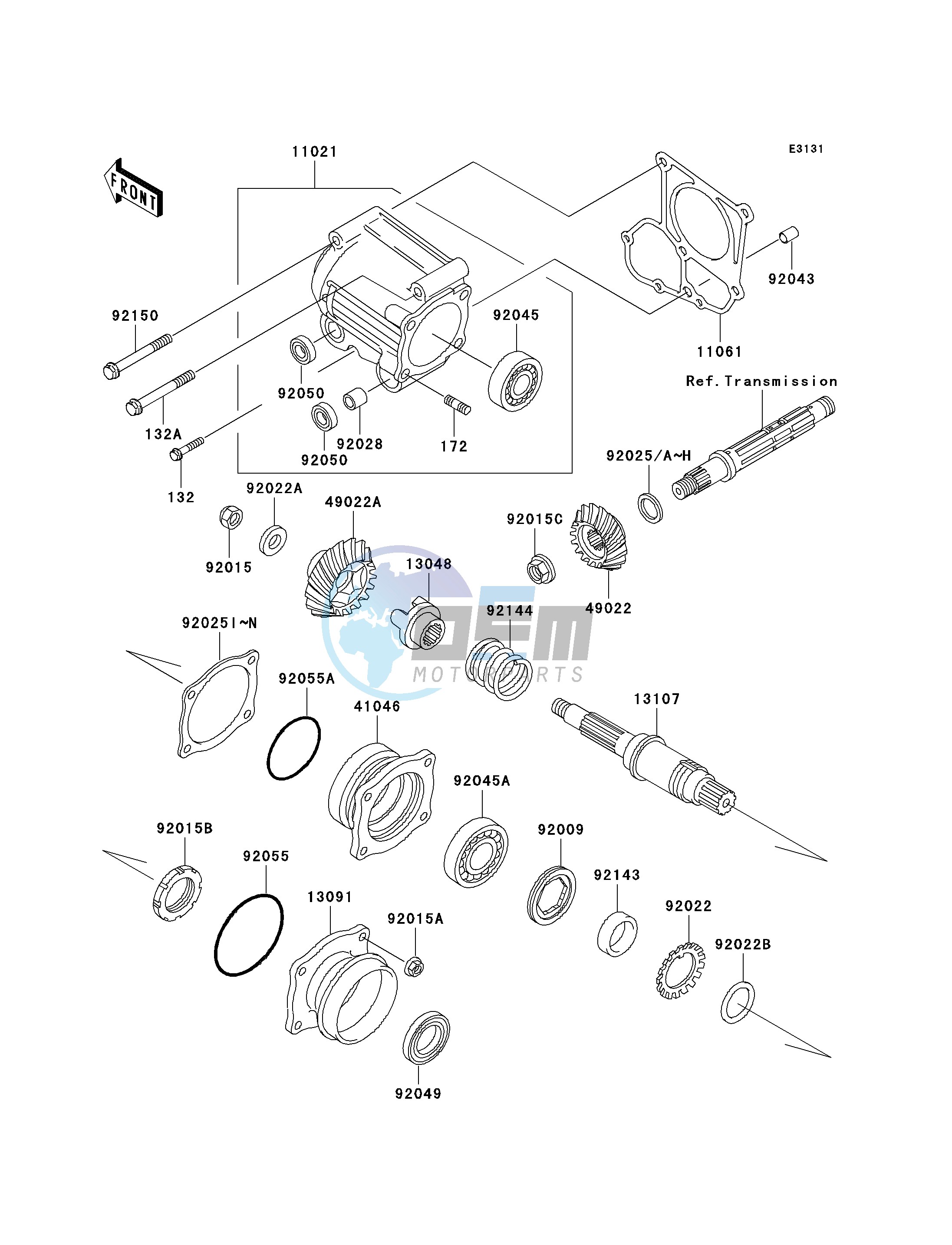 FRONT BEVEL GEAR