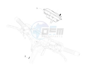 GTS 300 ie ABS Super (APAC) drawing Meter combination - Cruscotto