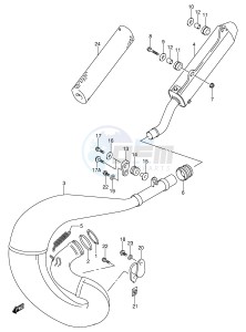 RM250 (E3-E28) drawing MUFFLER