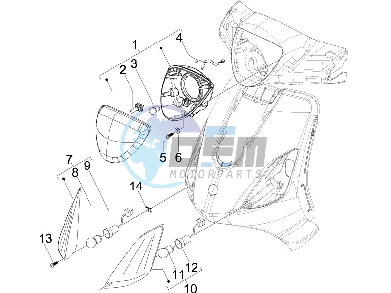 Head lamp - Turn signal lamps