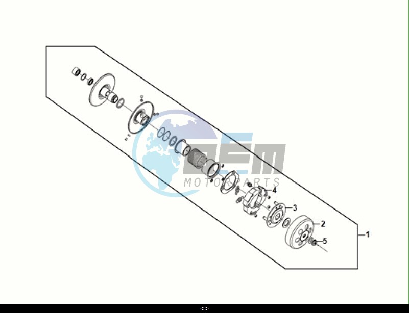 DRIVEN PULLEY ASSY