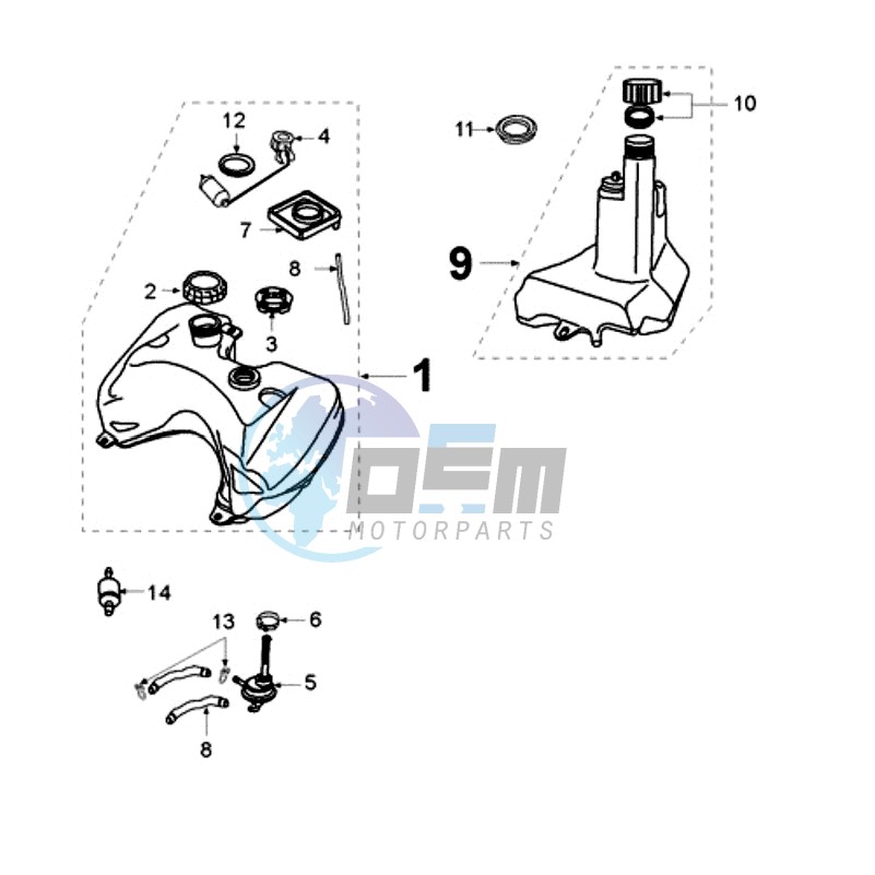 TANK AND FUEL PUMP