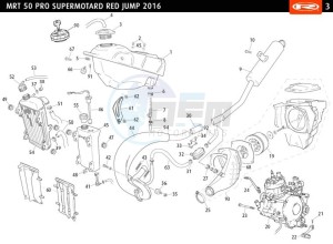 MRT-50-PRO-SM-RED-JUMP drawing TANK-EXHAUST-ENGINE COMPLETE