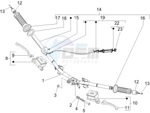 Runner 50 SP drawing Handlebars - Master cilinder