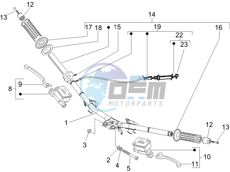 Handlebars - Master cilinder