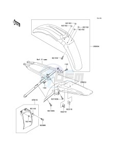 KX 250 N [KX250F] (N1) [KX250F] drawing FENDERS