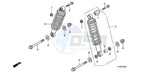 CB650FAG CB650F 6ED drawing REAR CUSHION