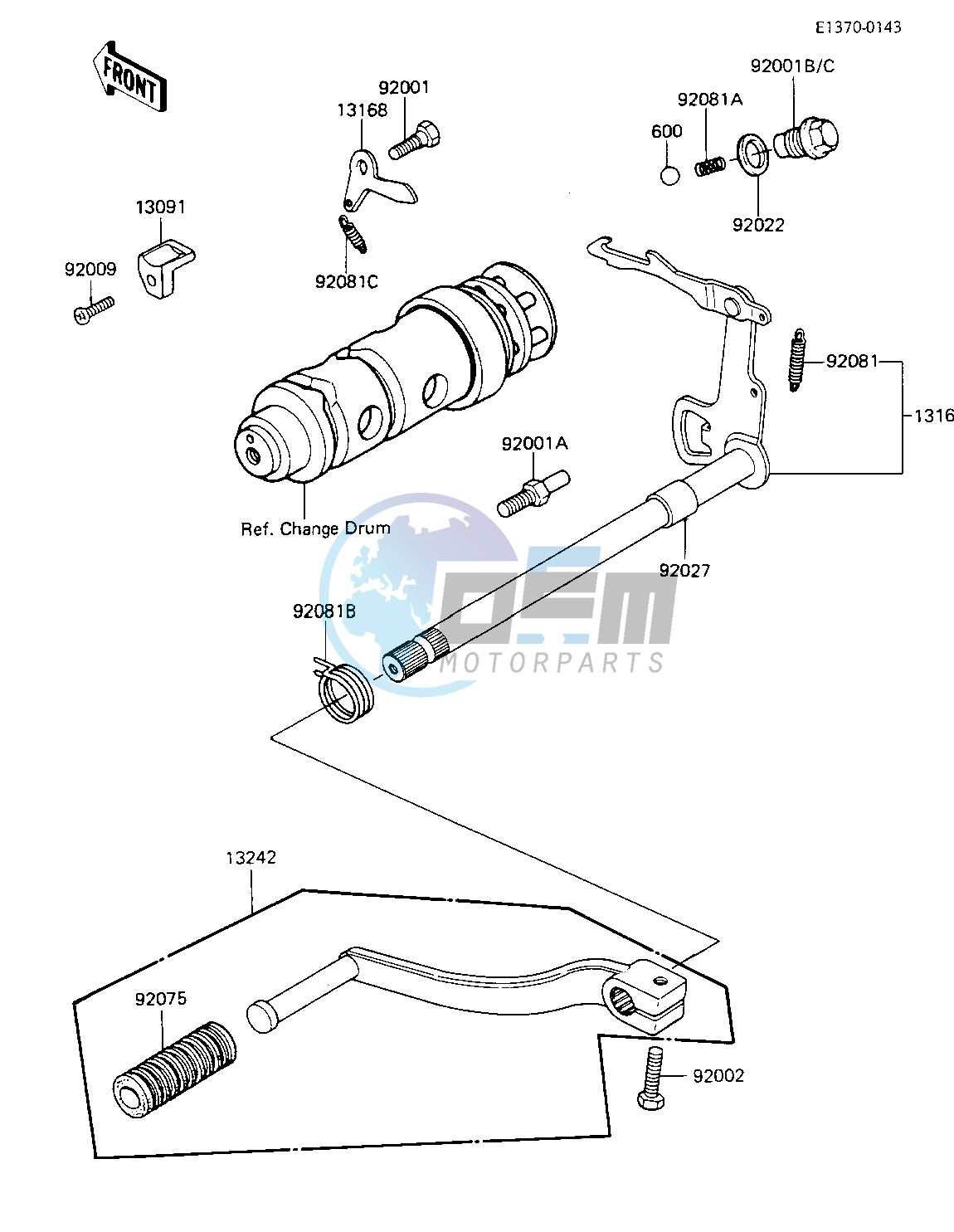 GEAR CHANGE MECHANISM