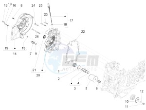 PRIMAVERA 125 4T 3V IGET IE ABS-NOABS E2-E4 (APAC) drawing Flywheel magneto cover - Oil filter