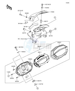 Z1000 ABS ZR1000GEFA FR GB XX (EU ME A(FRICA) drawing Meter(s)