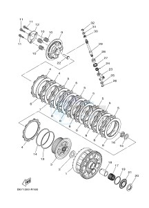 MTN-1000D MT-10 SP MT-10 SP (BW84) drawing CLUTCH