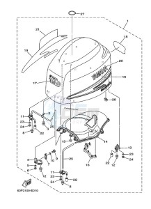 LF150TXR-2009 drawing FAIRING-UPPER