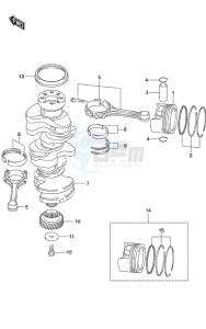 DF 250 drawing Crankshaft SS Model