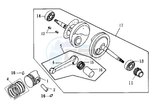 ATTILA - 150 cc drawing CRANKSHAFT