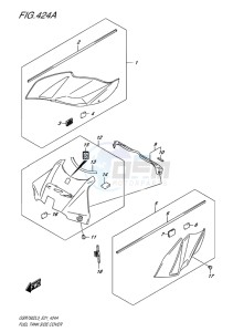 GSR750Z EU drawing FUEL TANK SIDE COVER