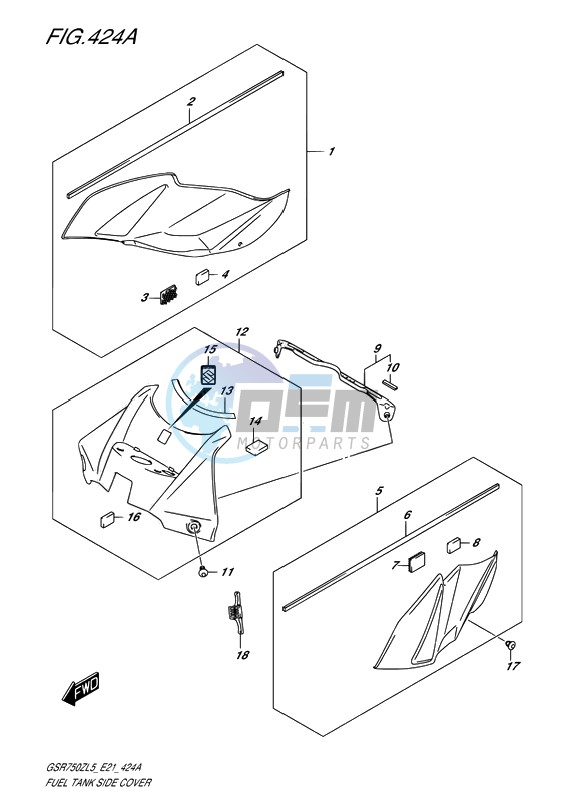 FUEL TANK SIDE COVER