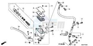 VT750SB drawing FRONT BRAKE MASTER CYLINDER