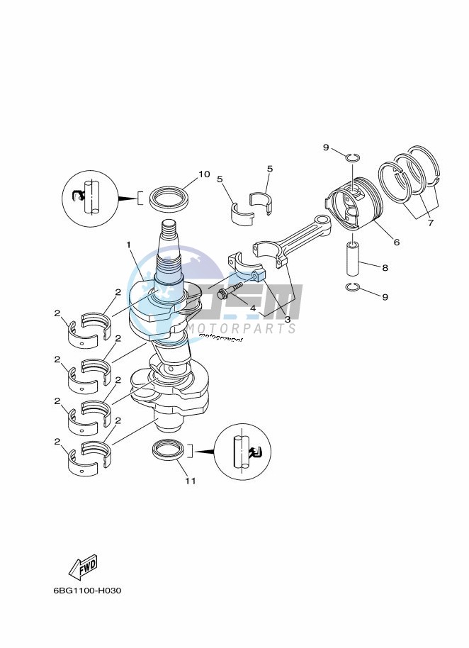 CRANKSHAFT--PISTON