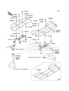 KVF650_4X4 KVF650FDF EU GB drawing Carrier(s)