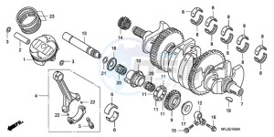 CBR1000RA9 France - (F / ABS CMF HRC MKH) drawing CRANKSHAFT/PISTON