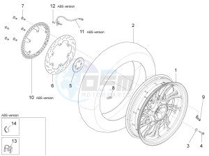 Stelvio 1200 8V STD - NTX drawing Rear wheel II