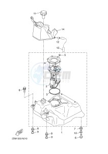 YPR125R XMAX 125 EVOLIS 125 (2DM8) drawing FUEL TANK